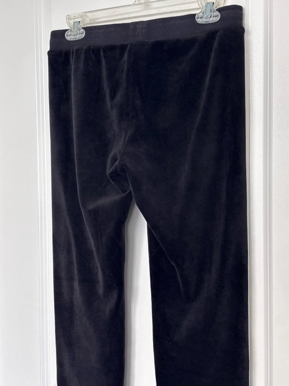 Y2K Juicy Couture Black Label Velour Sweatpants 2000s Joggers Streetwear